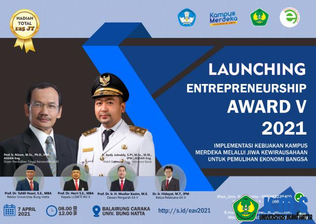 Undangan Launching Entreprenership Award V Tahun 2021 